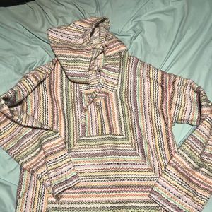 Multi-colored Baja Hoodie/Drug rug